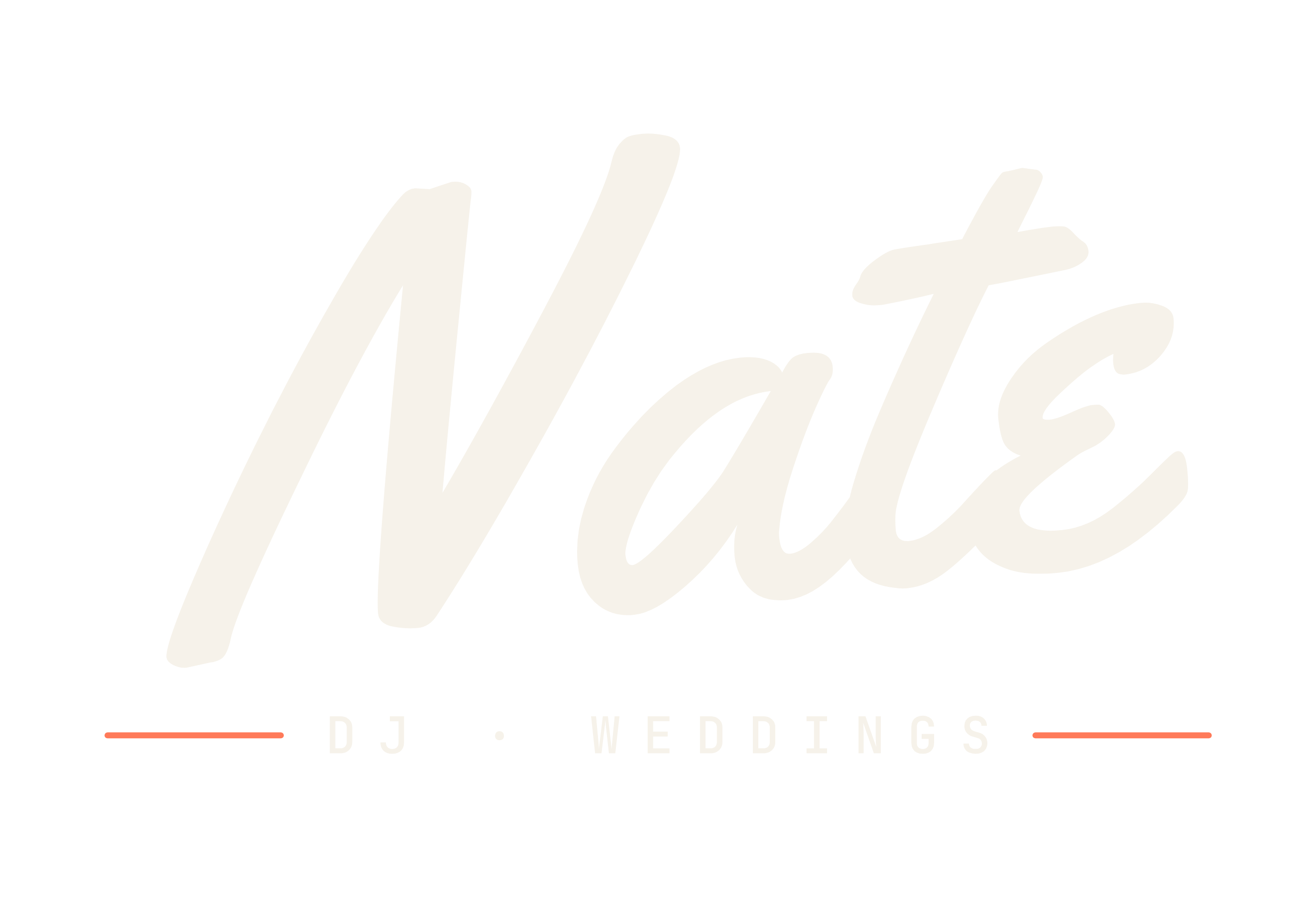 DJ Nate logo on navy