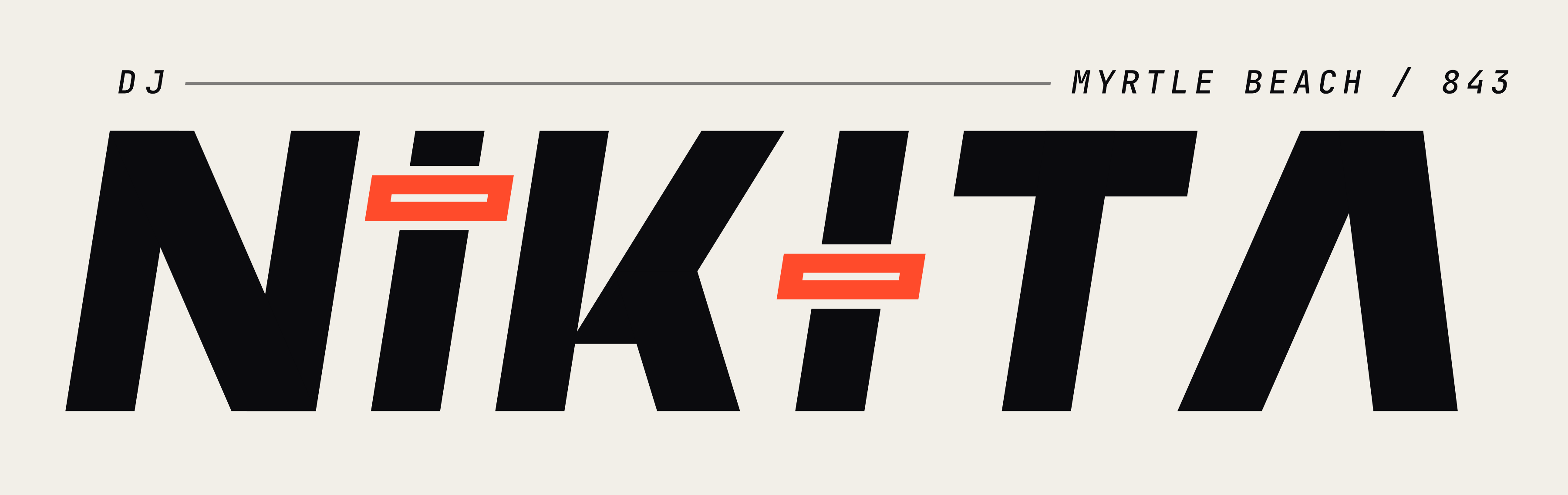 DJ Nikita logo on bone