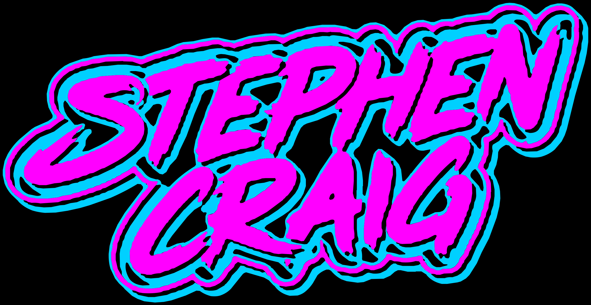 DJ Stephen Craig logo on black