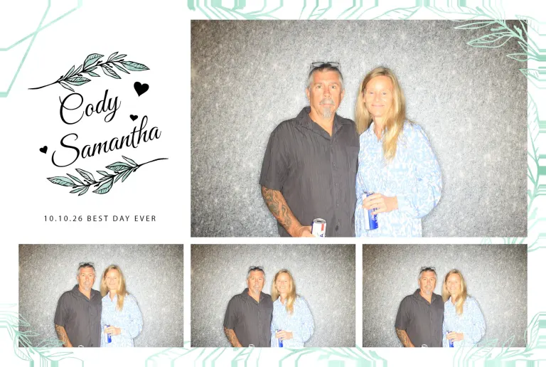 Cody & Samantha’s Wedding photobooth photo