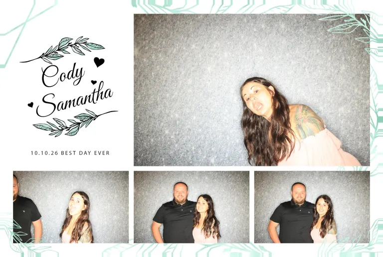 Cody & Samantha’s Wedding photobooth photo