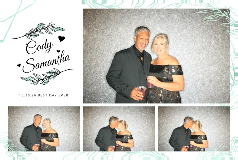 Cody & Samantha’s Wedding photobooth photo