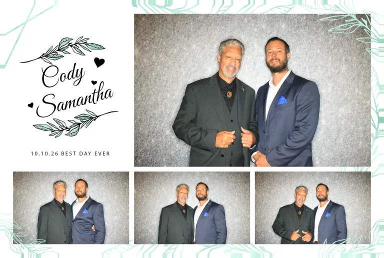 Cody & Samantha’s Wedding photobooth photo