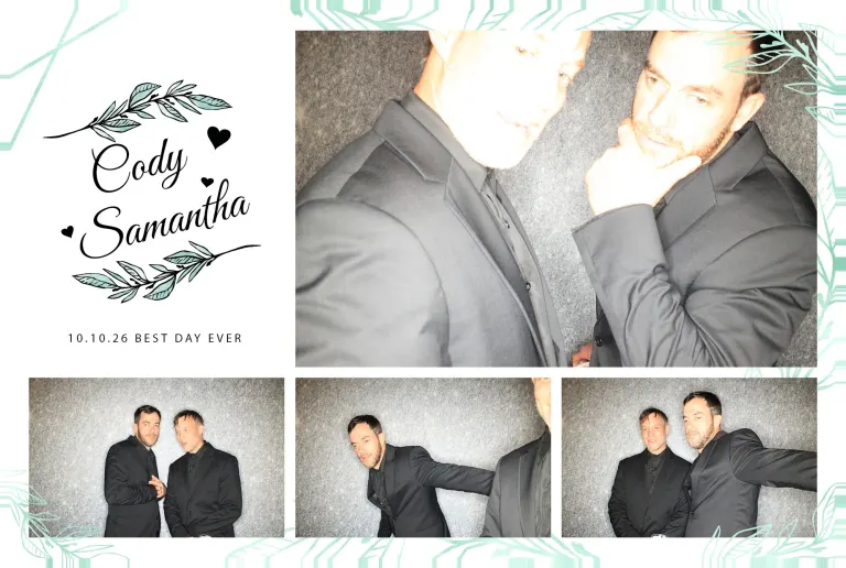 Cody & Samantha’s Wedding photobooth photo