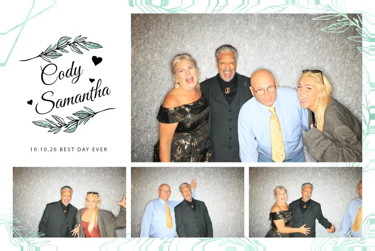 Cody & Samantha’s Wedding photobooth photo