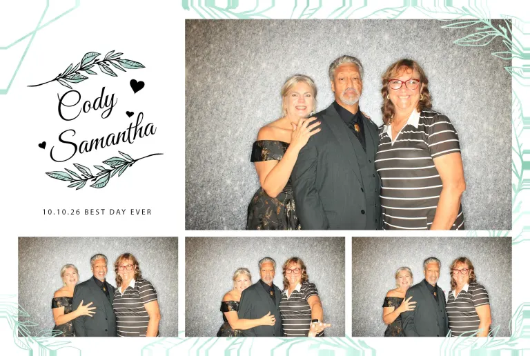 Cody & Samantha’s Wedding photobooth photo