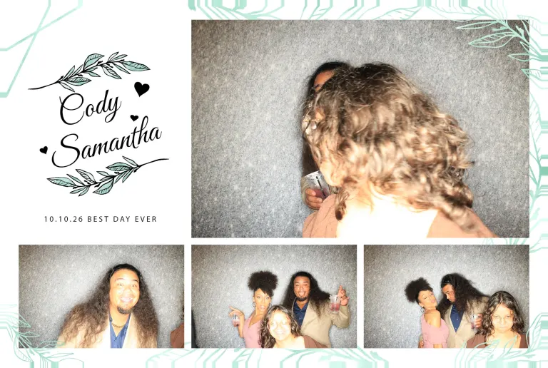 Cody & Samantha’s Wedding photobooth photo