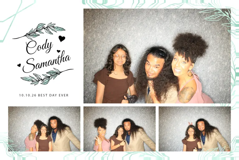 Cody & Samantha’s Wedding photobooth photo
