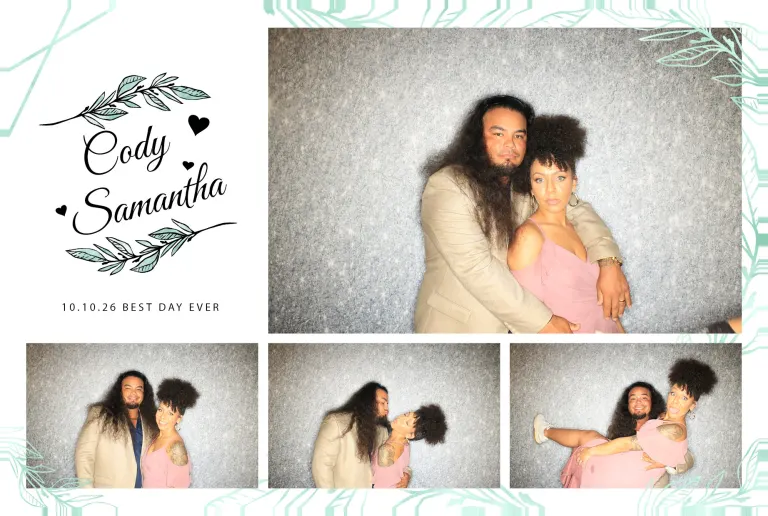 Cody & Samantha’s Wedding photobooth photo