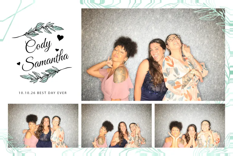 Cody & Samantha’s Wedding photobooth photo