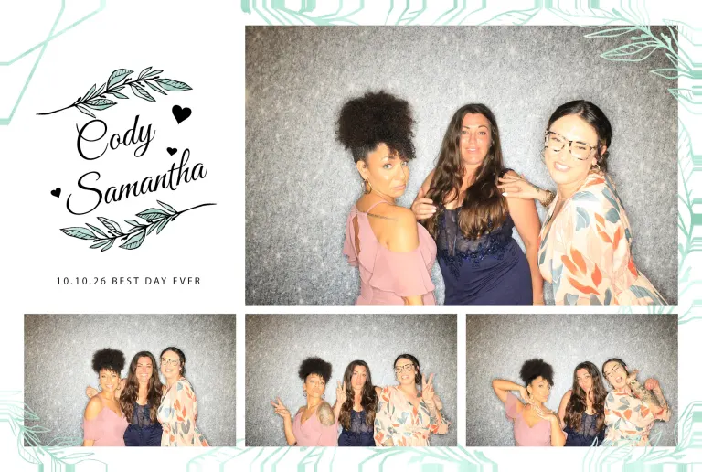 Cody & Samantha’s Wedding photobooth photo