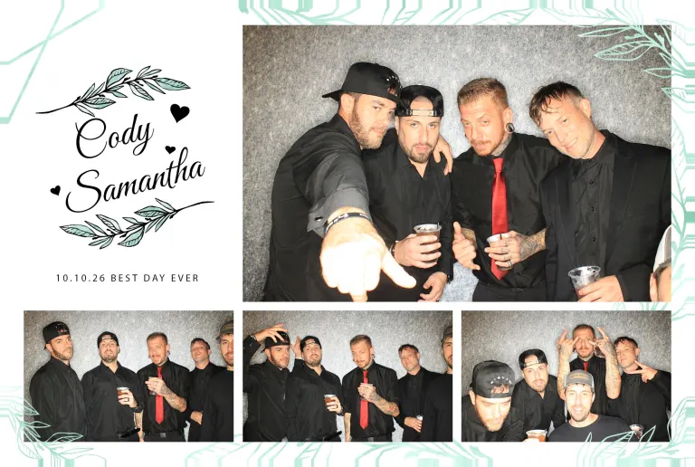 Cody & Samantha’s Wedding photobooth photo