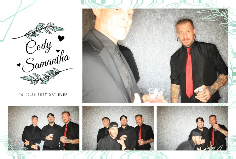 Cody & Samantha’s Wedding photobooth photo