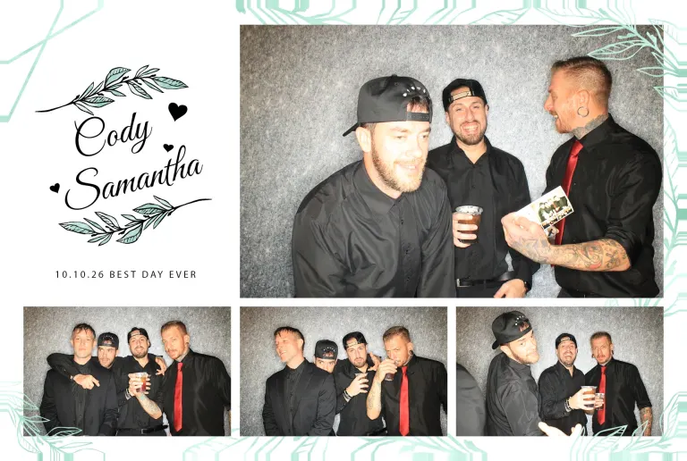 Cody & Samantha’s Wedding photobooth photo