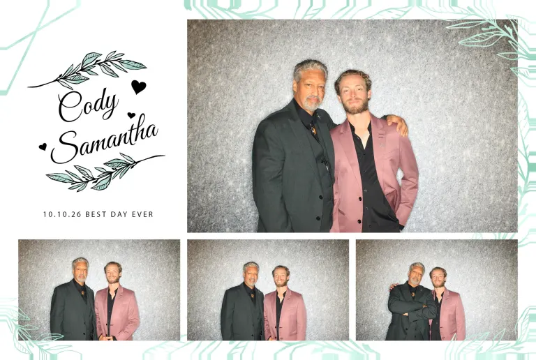 Cody & Samantha’s Wedding photobooth photo