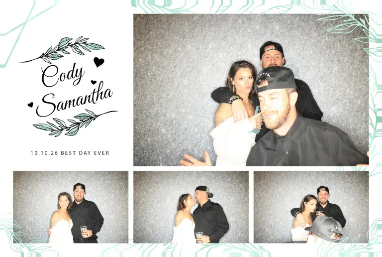 Cody & Samantha’s Wedding photobooth photo