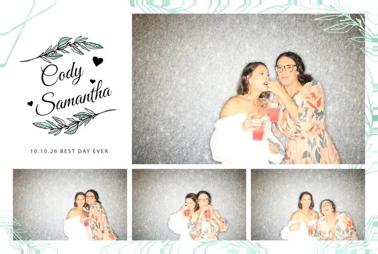 Cody & Samantha’s Wedding photobooth photo