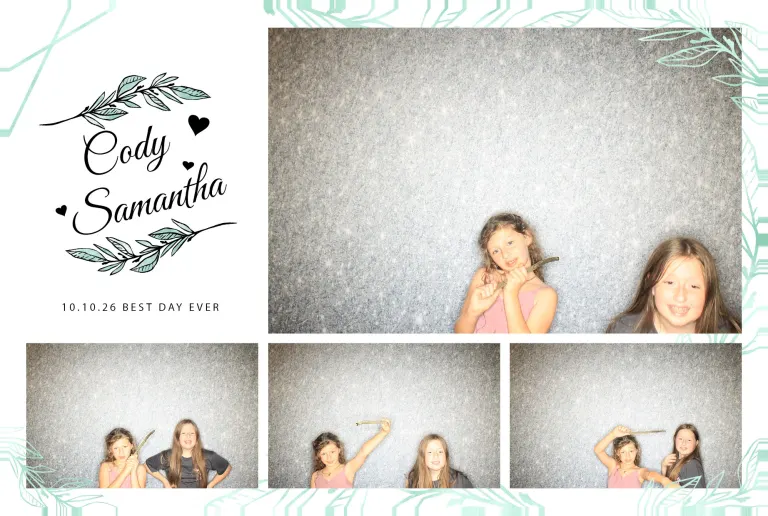 Cody & Samantha’s Wedding photobooth photo