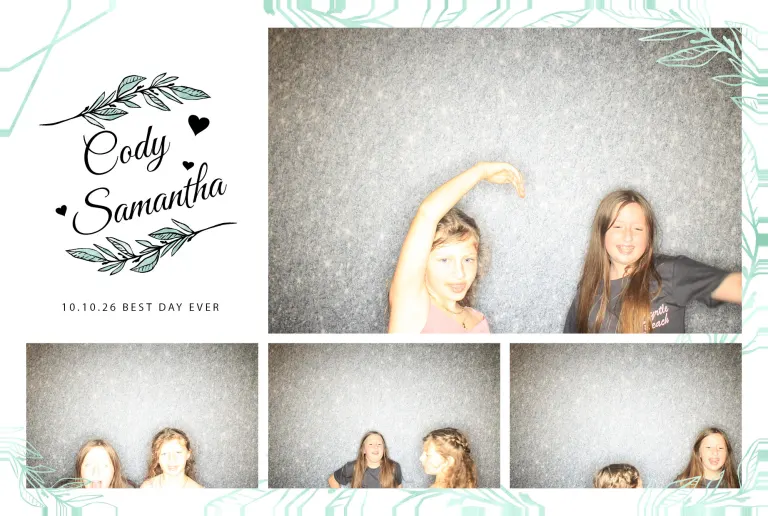 Cody & Samantha’s Wedding photobooth photo