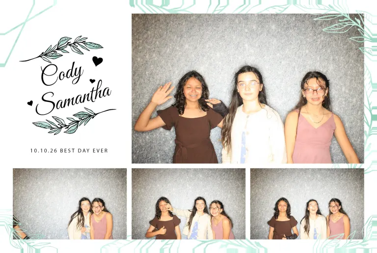 Cody & Samantha’s Wedding photobooth photo