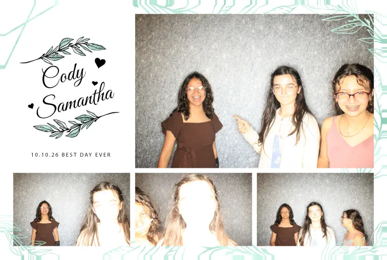 Cody & Samantha’s Wedding photobooth photo