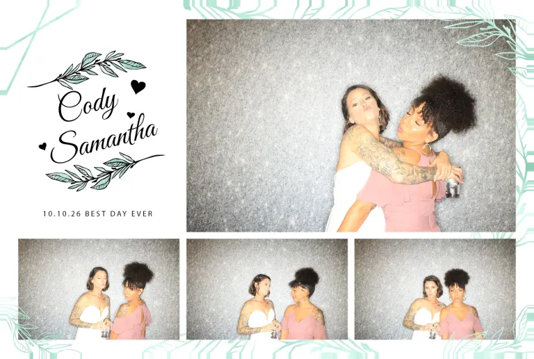 Cody & Samantha’s Wedding photobooth photo