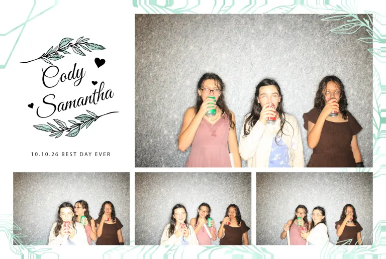 Cody & Samantha’s Wedding photobooth photo